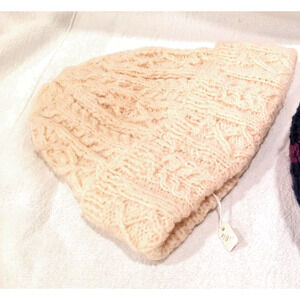 Handmade Knit Beanie Hat Adult Classic Cable Winter Crafted